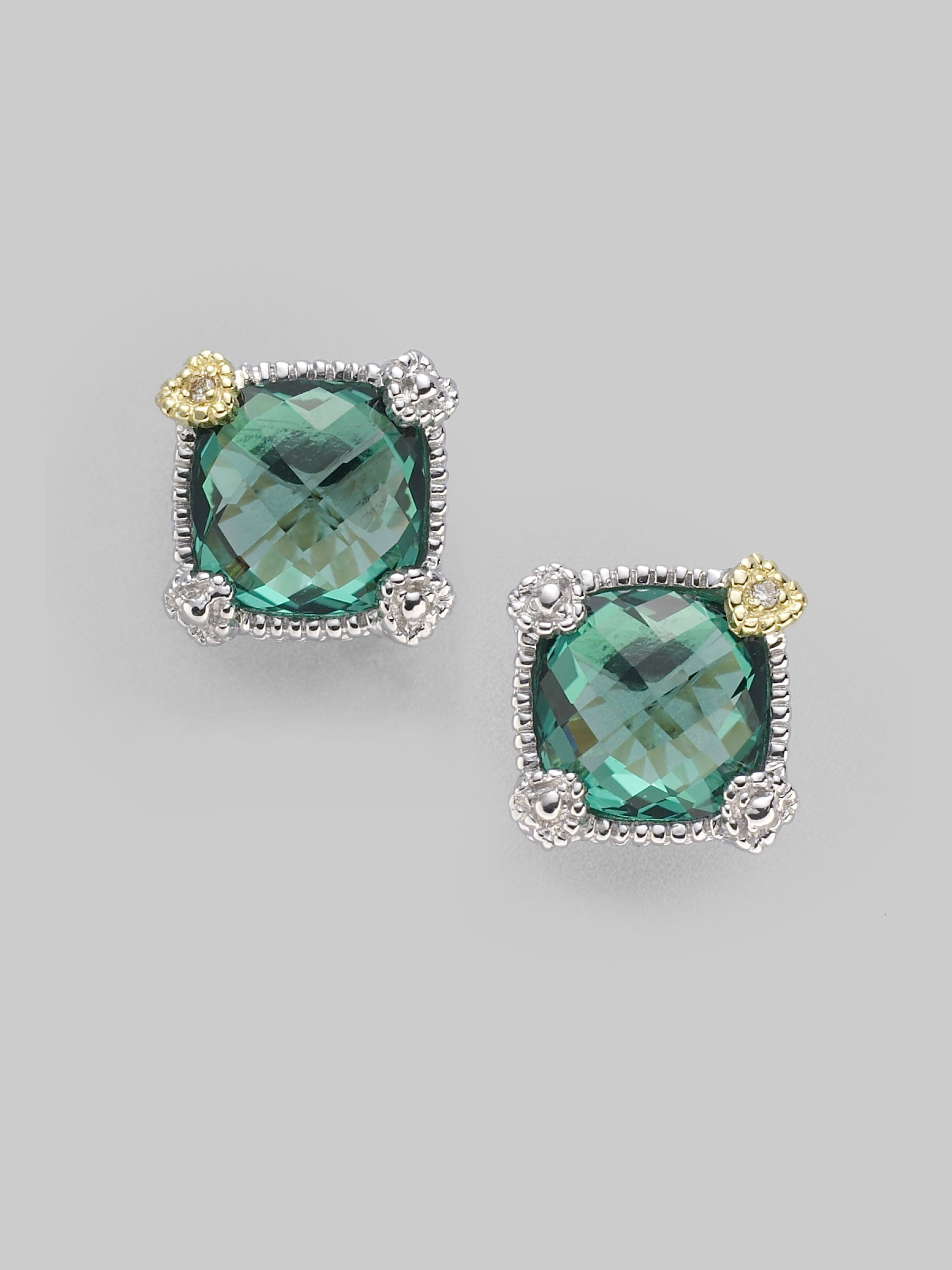 Lyst Judith Ripka Diamond Paraiba Spinel 18k Yellow Gold Gallery