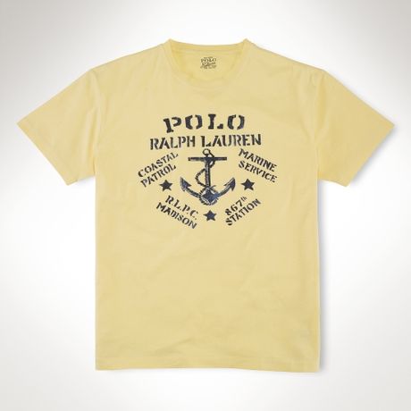 Polo Ralph Lauren Classicfit Anchor T-shirt in Gold for Men (puritan ...