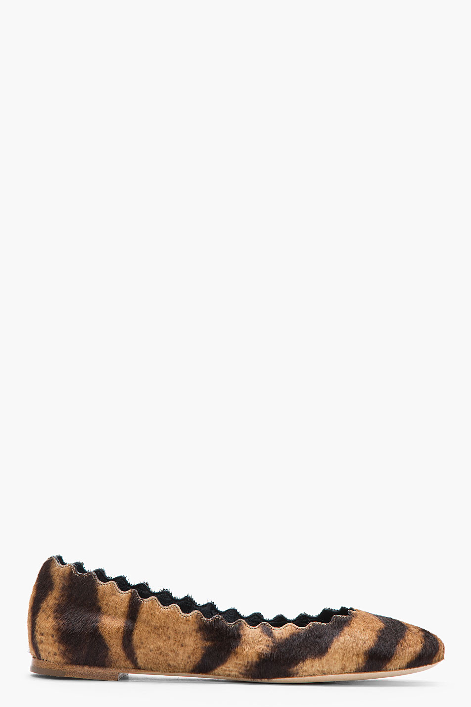 tiger print flats