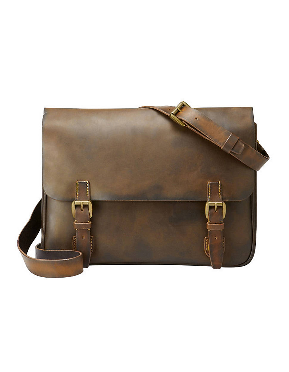 Lyst - Fossil Vintage Archive Leather Postmans Messenger Bag in Brown ...