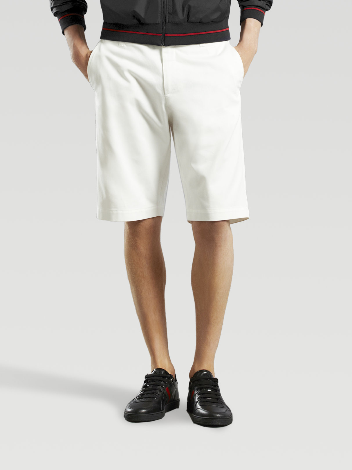 Lyst - Gucci Long Bermuda Shorts in White for Men