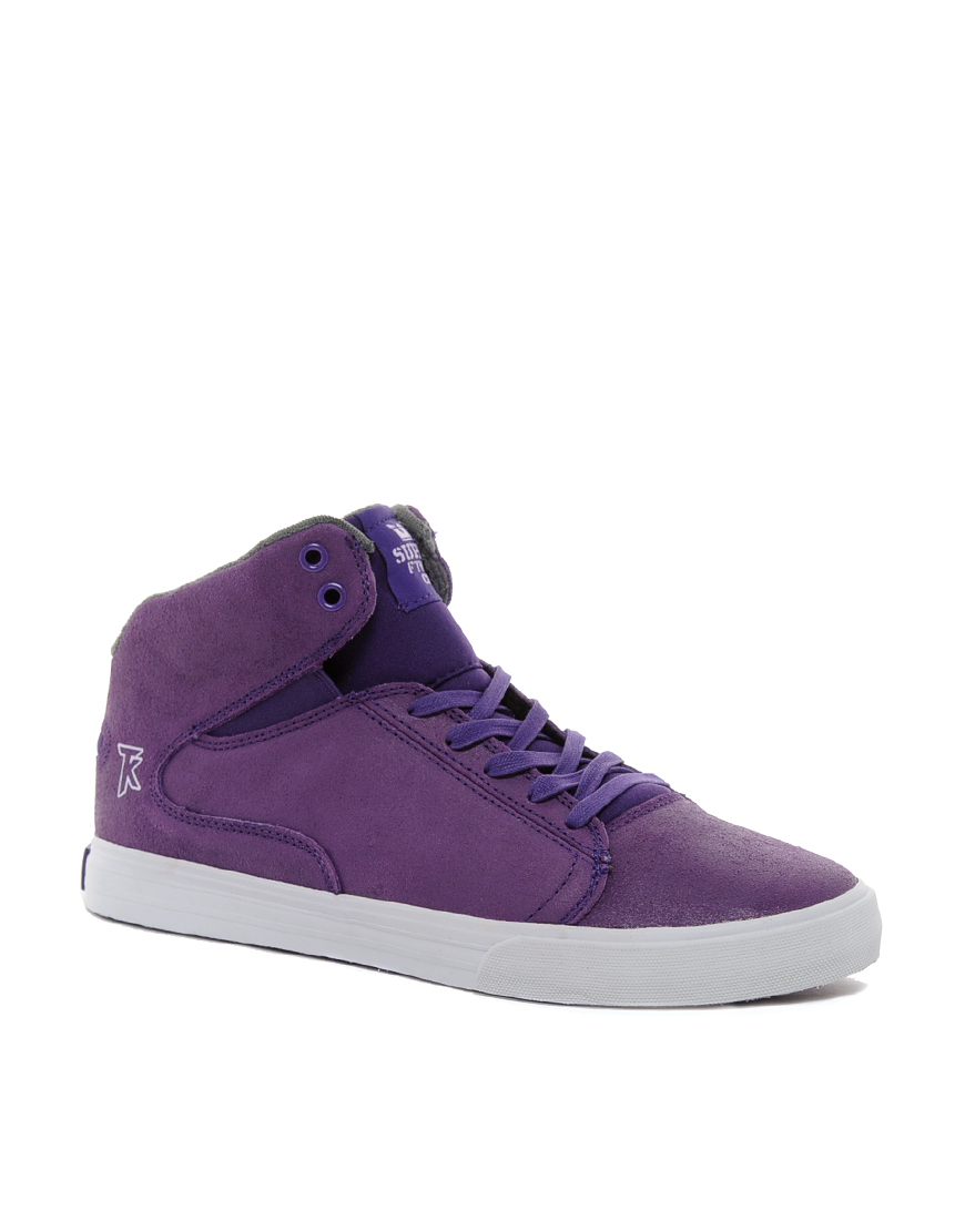 Supra Society Mid Trainers in Purple for Men | Lyst