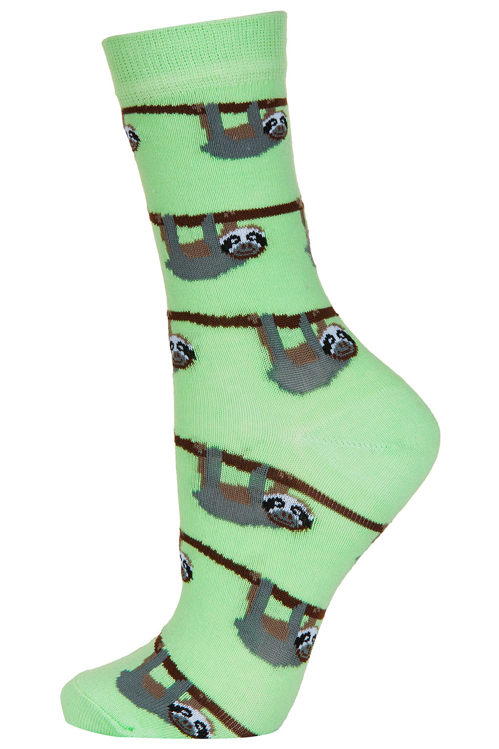 Lyst - Topshop Sloths Ankle Socks in Green
