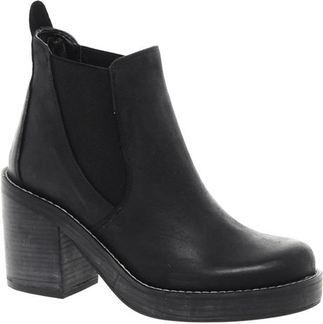 Asos Premium Above All Leather Chelsea Ankle Boots in Black | Lyst