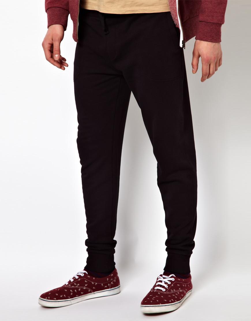 Lyst - Asos Skinny Sweatpants in Black for Men