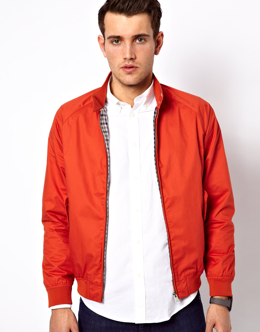 Download Lyst - Ben Sherman Harrington Bomber Jacket in Orange for Men