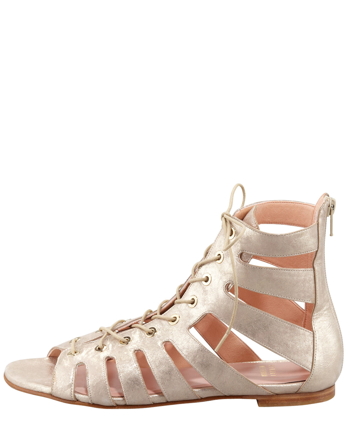 stuart weitzman gold gladiator sandals