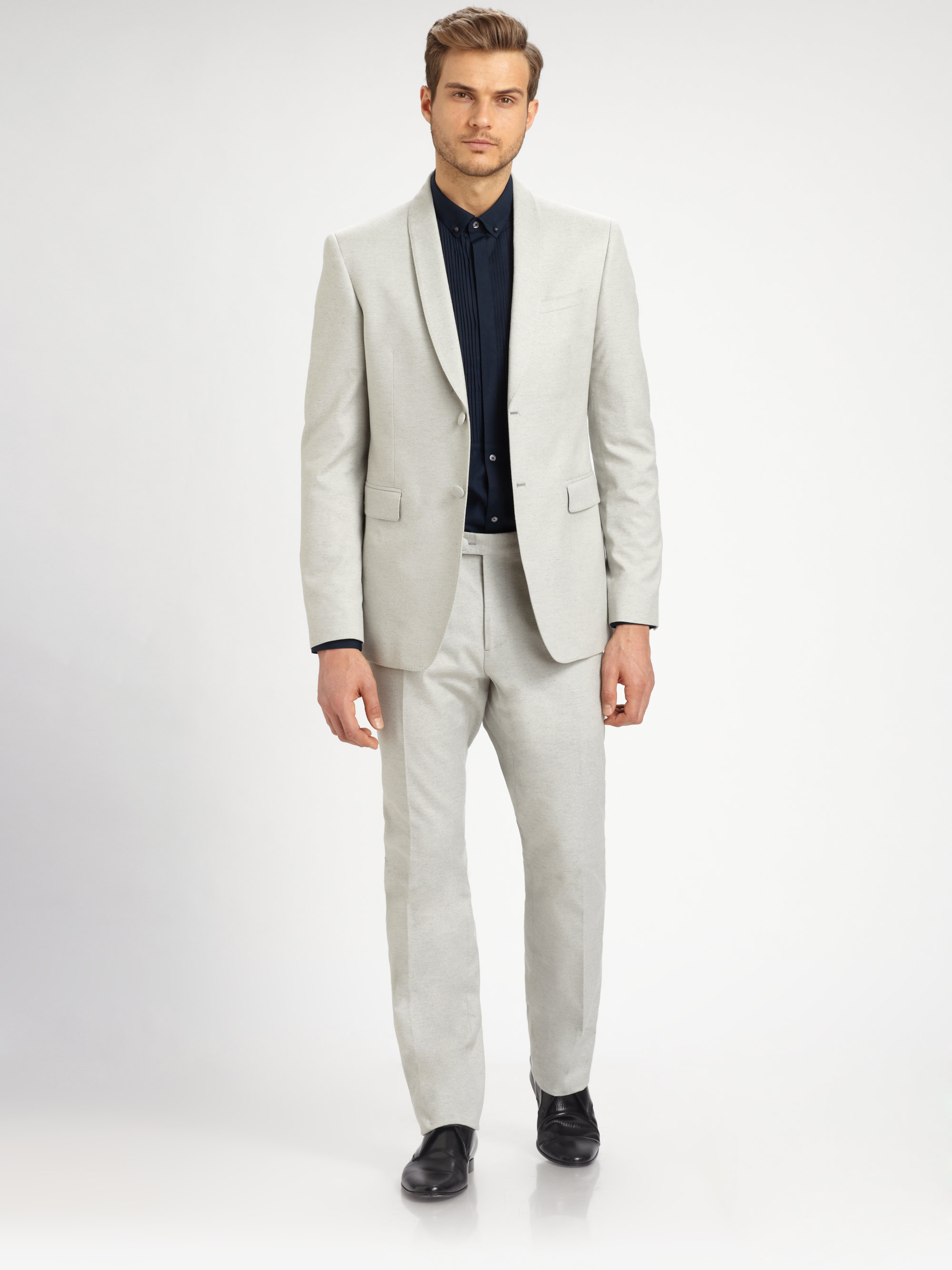 Lyst - Burberry Maxton Shawl Collar Suit in Gray for Men