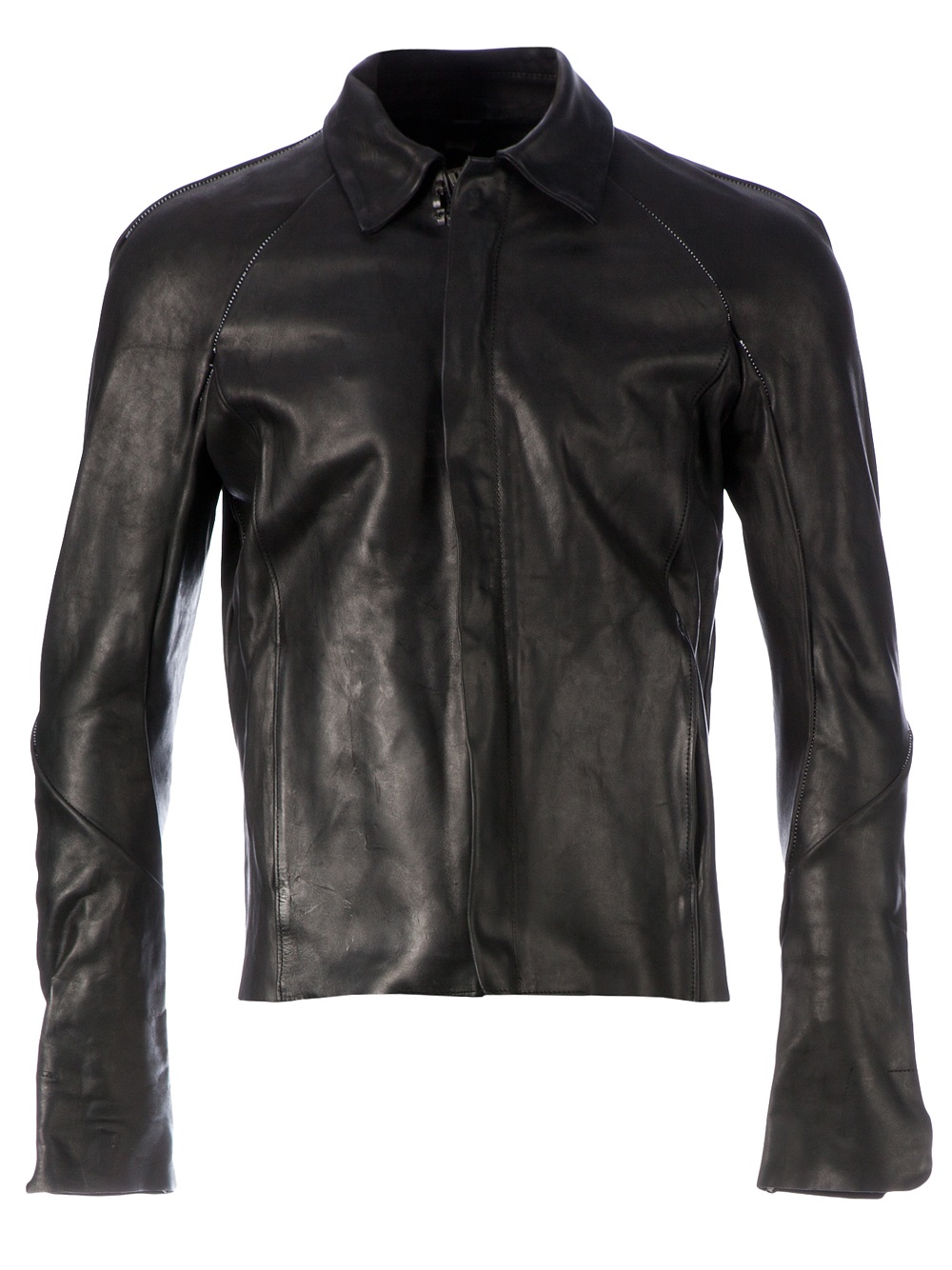 Incarnation Classic Horse Leather Jacket in Black for Men | Lyst