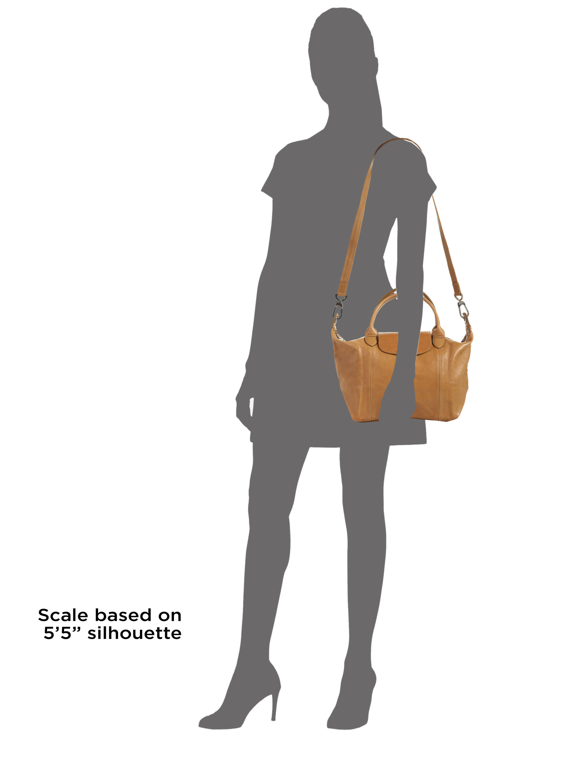 Longchamp Le Plaige Cuir Large Top Handle Bag in Brown (cumin) | Lyst