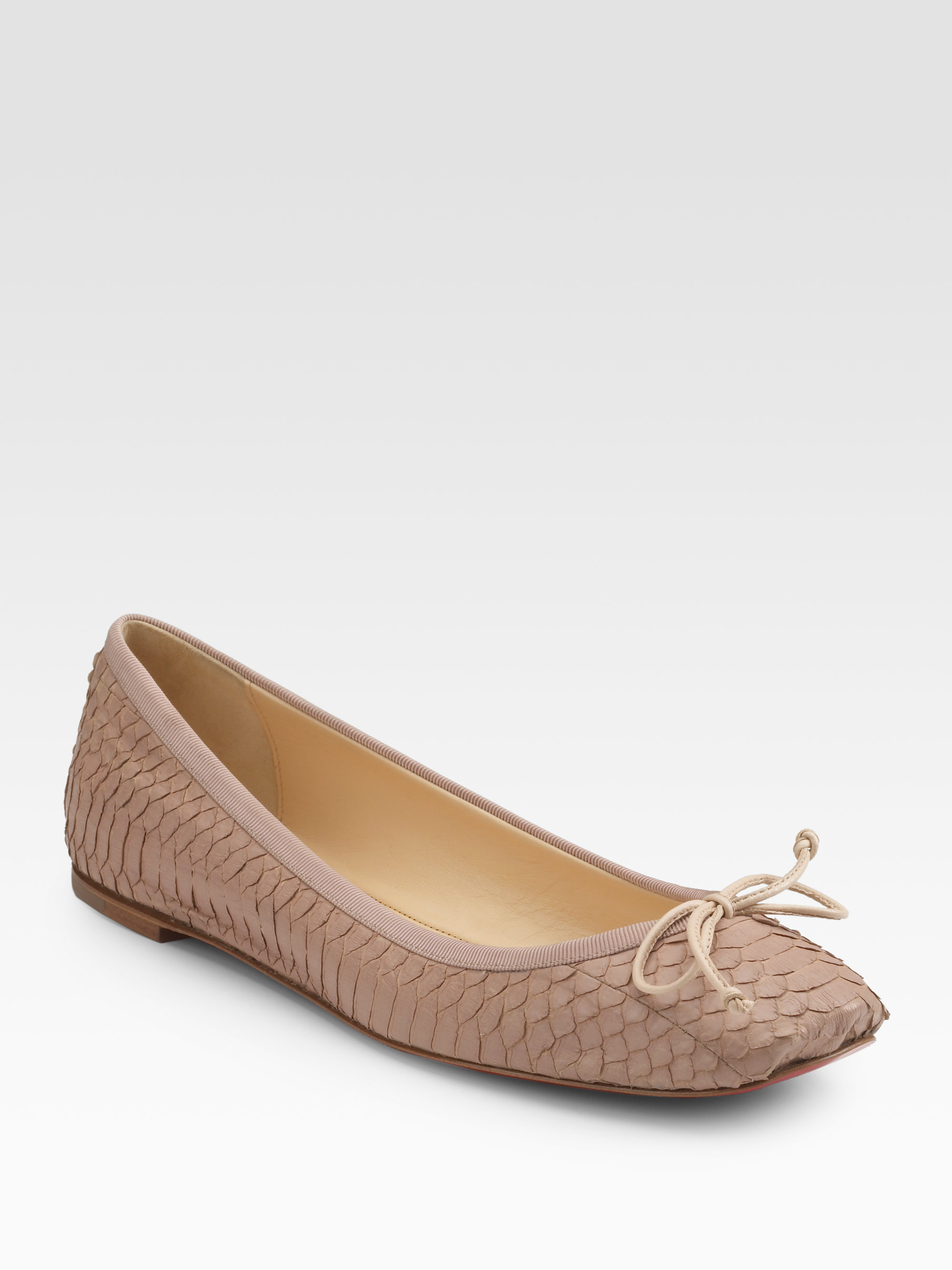 natural ballet flats