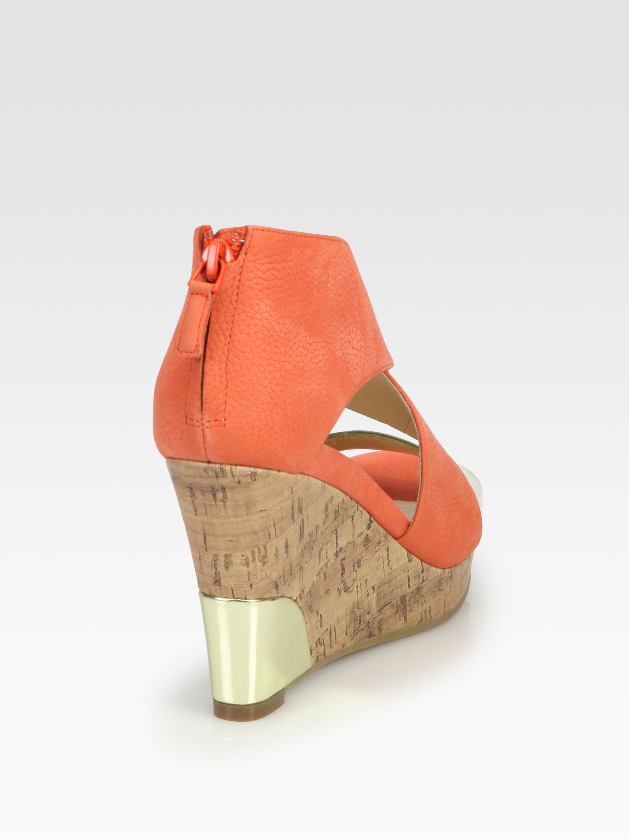 cole haan tan wedges