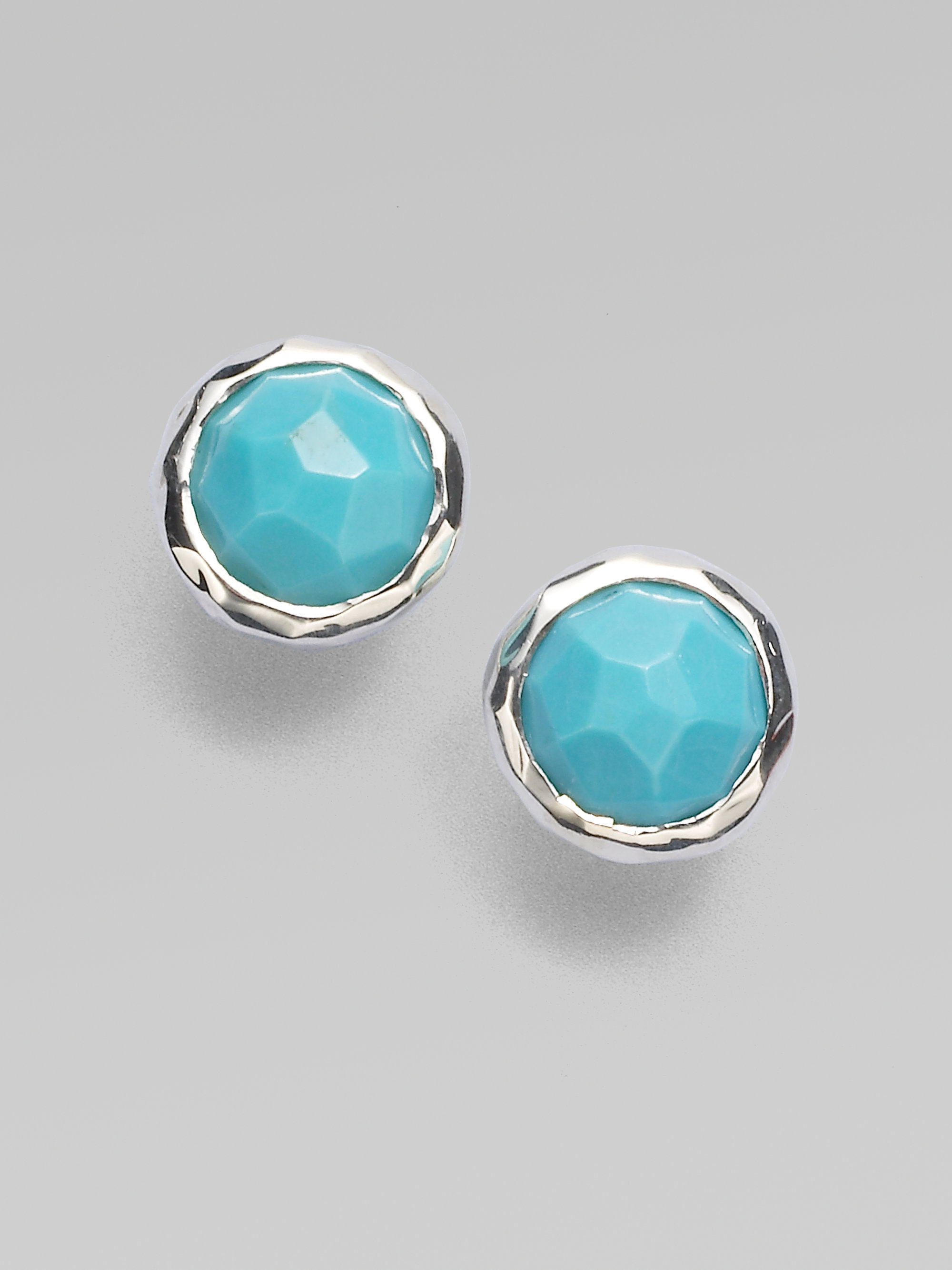 Lyst Ippolita Rock Candy Turquoise Sterling Silver Lollipop Stud Gallery