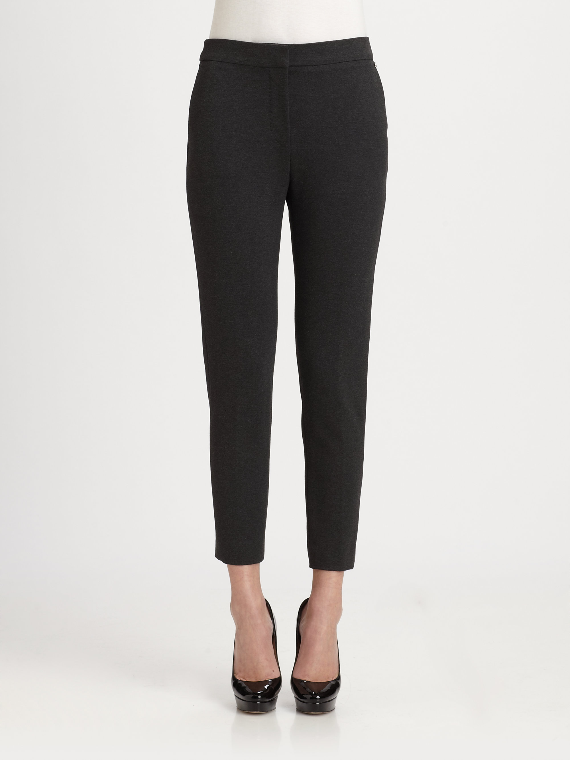 Max Mara Jersey Pants in Black (dark grey) | Lyst