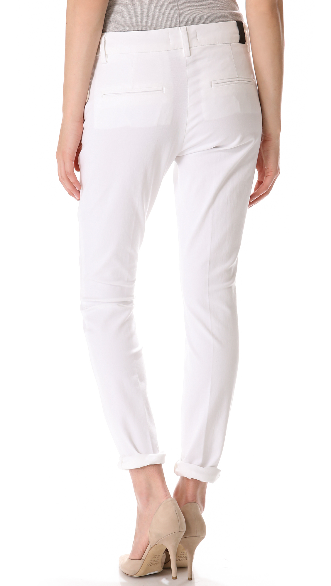 white chino pants