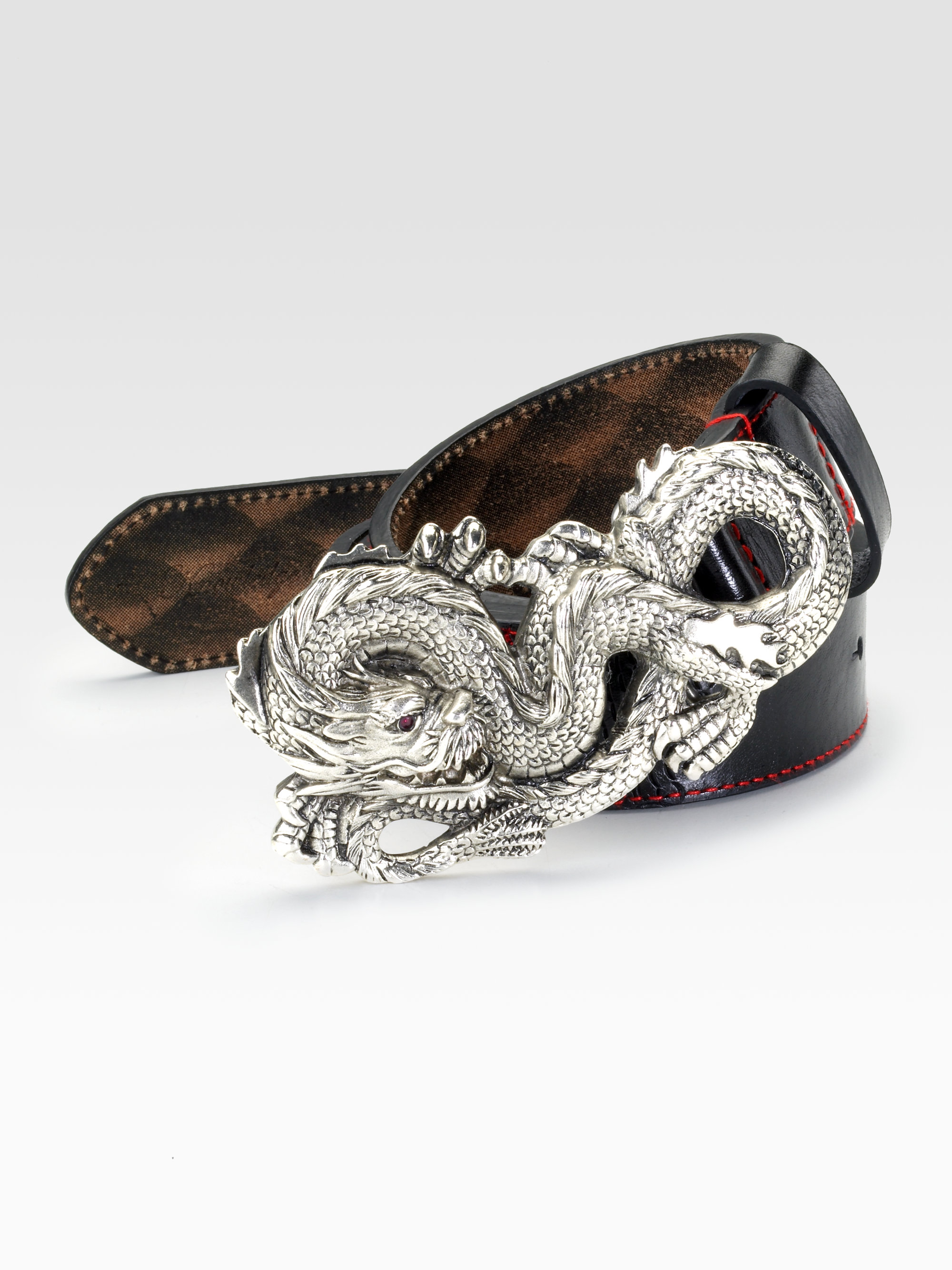 Lyst Robert Graham Dragon Buckle Belt in Metallic for Men