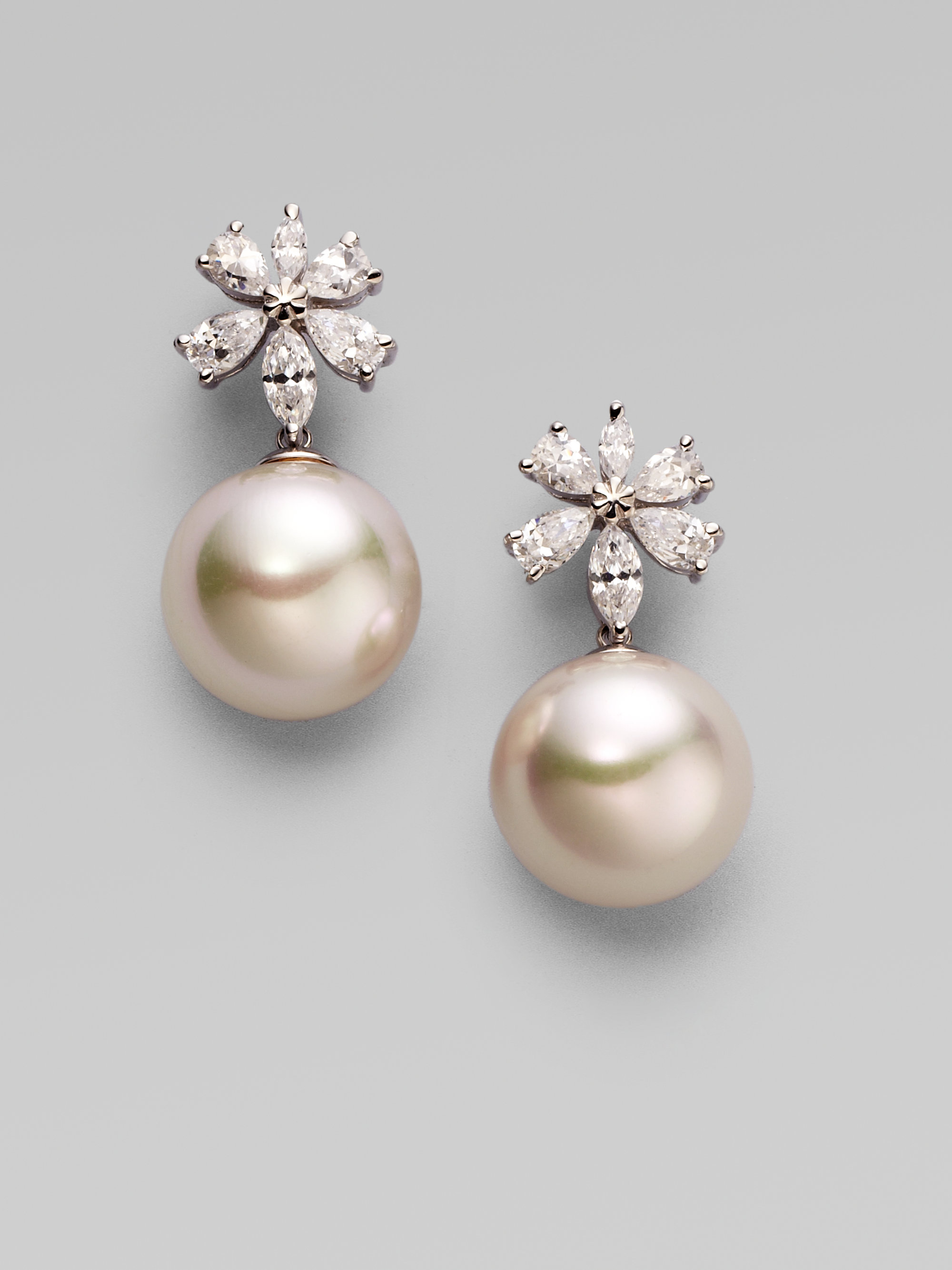 Lyst Majorica 14mm Pearl Drop Earrings In Metallic Gallery