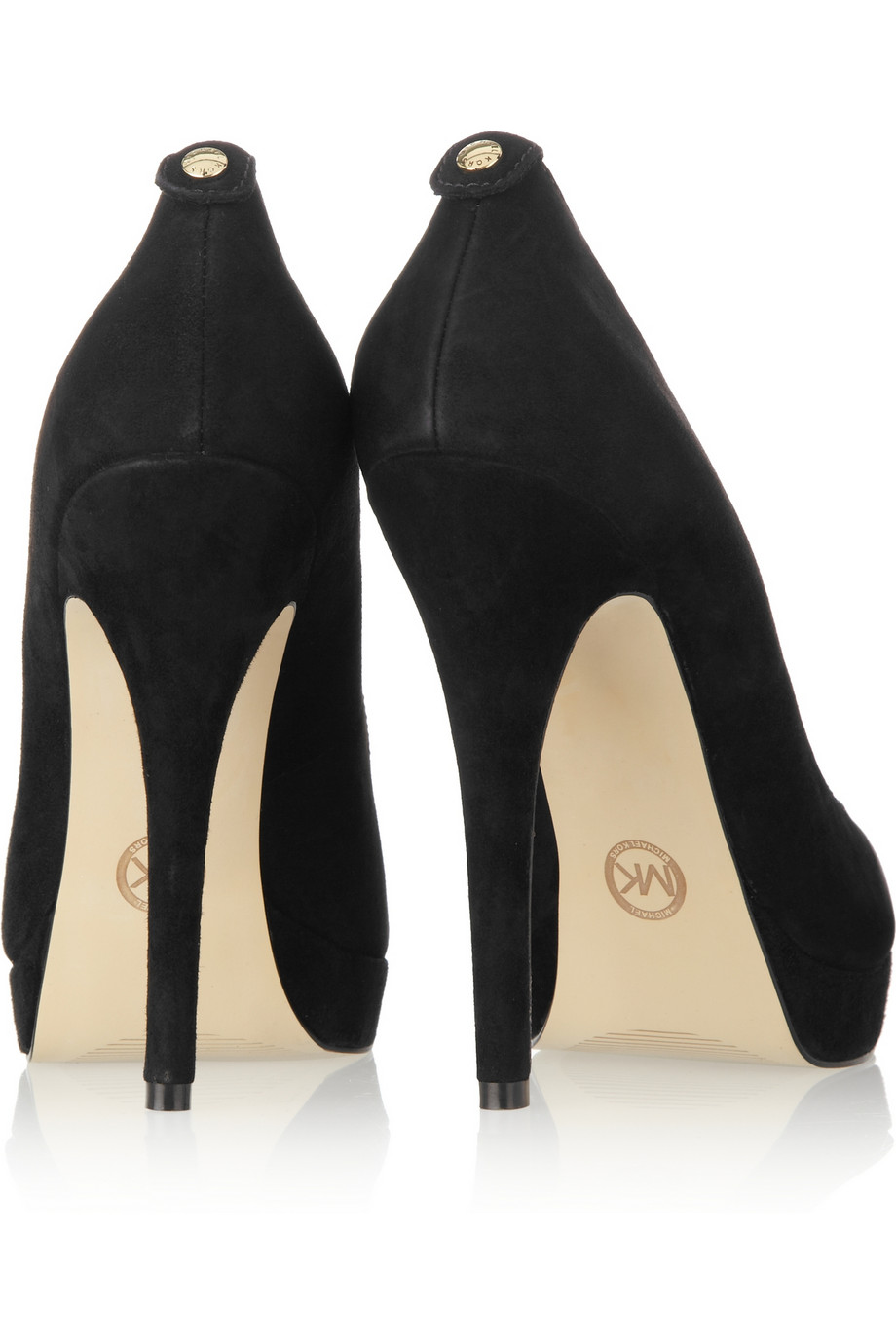 Lyst Michael Michael Kors York Suede Pumps in Black