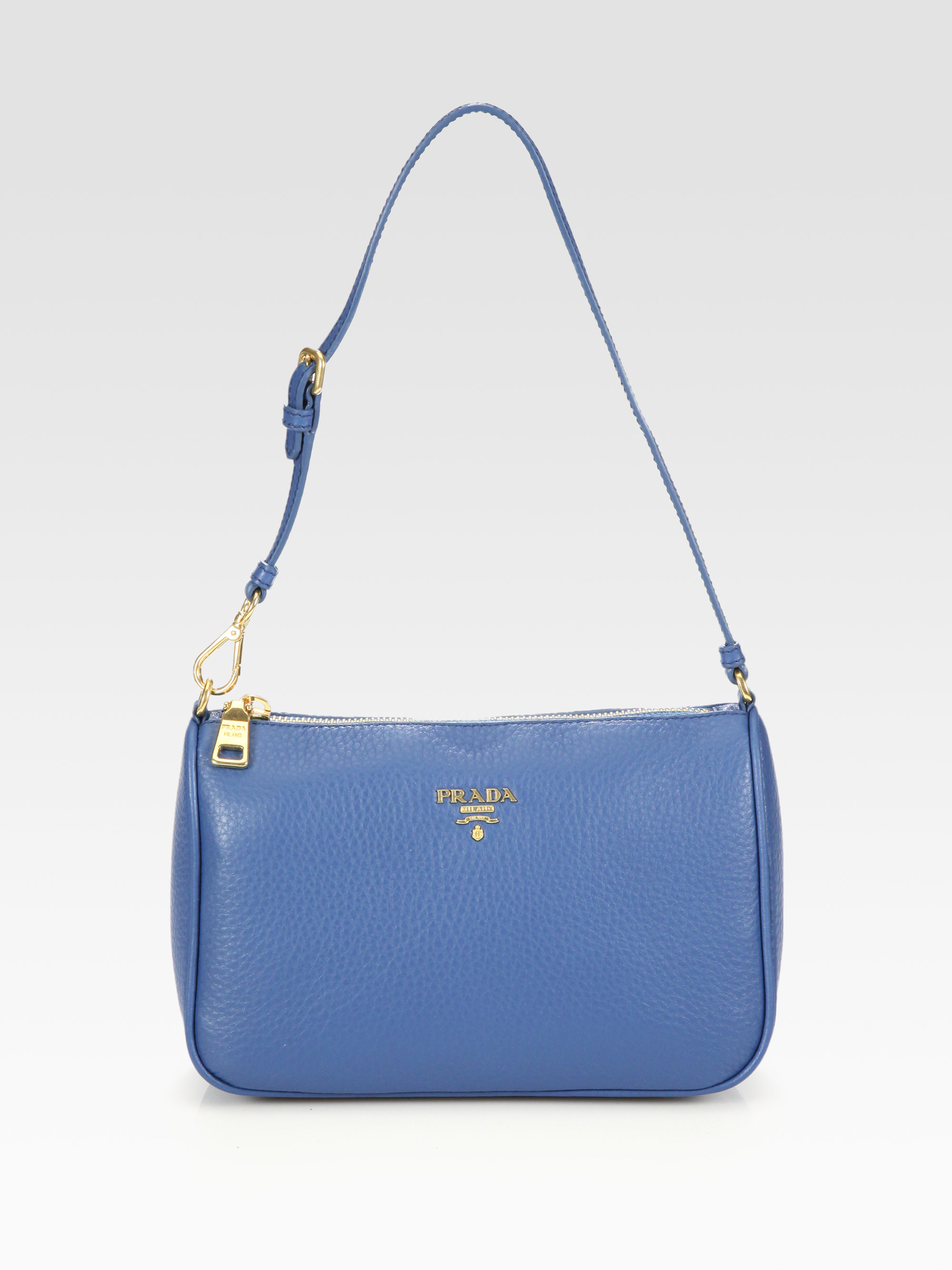 Prada Daino Mini Hobo Bag in Blue (cobalt) | Lyst  