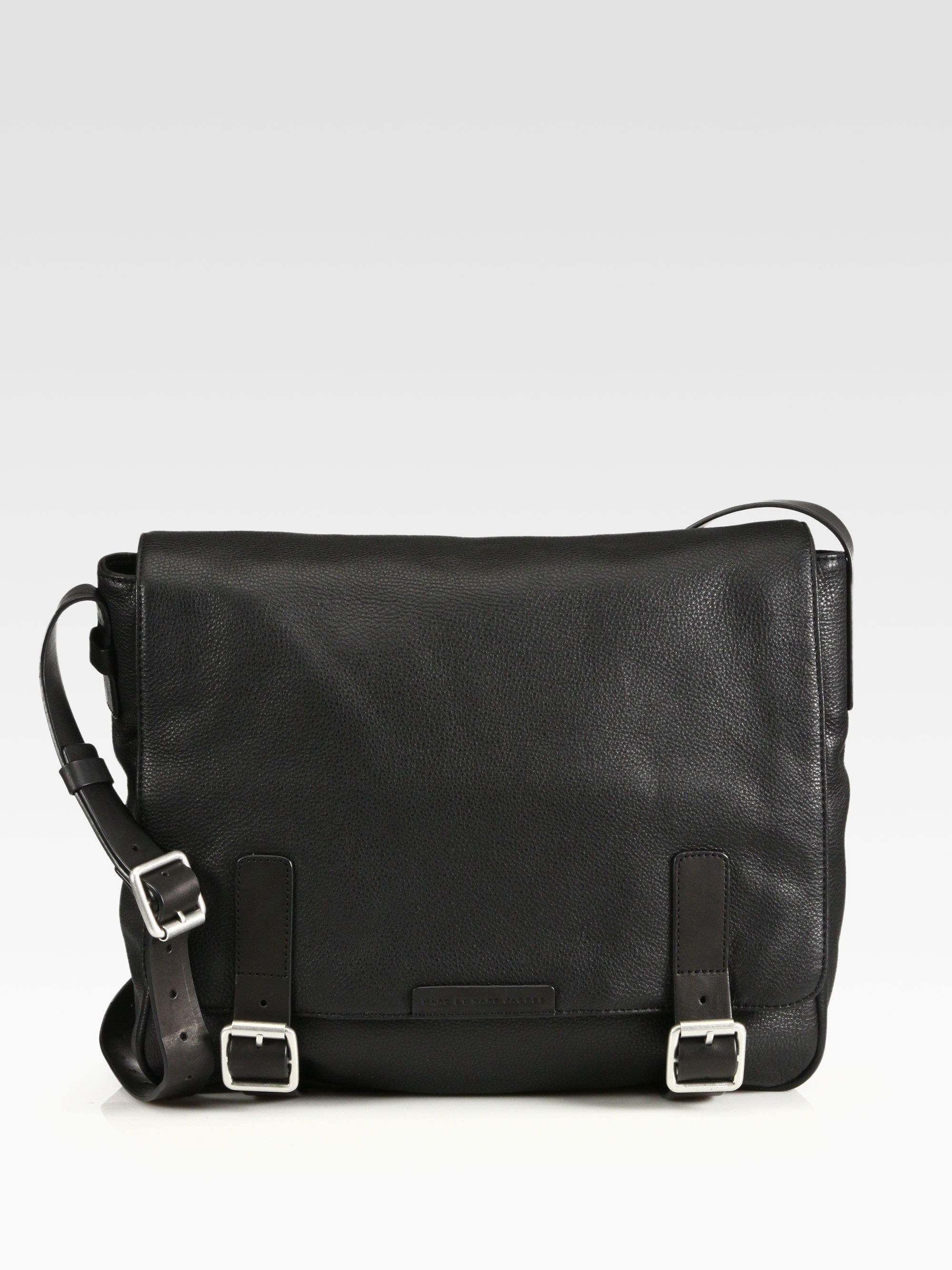 Marc by marc jacobs Simple Leather Messenger Bag in Black for Men | Lyst