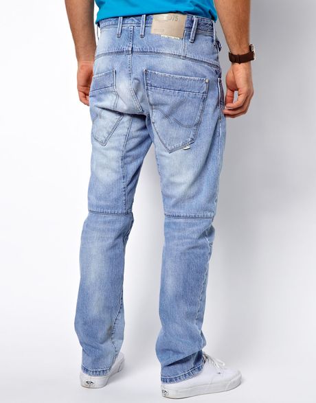 Asos Jack Jones Stan Osaka Jeans in Anti Fit in Blue for Men (Twillblue ...