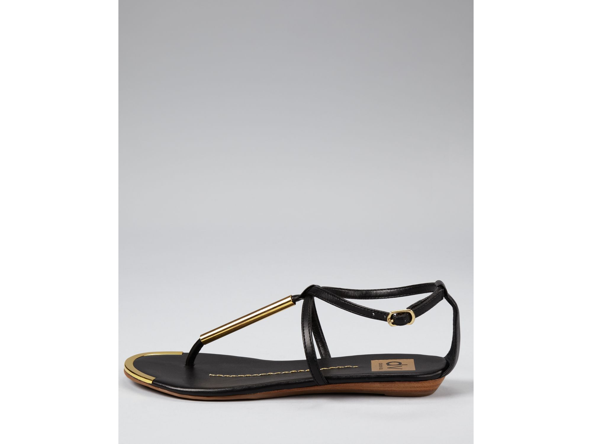 dolce vita black flat sandals