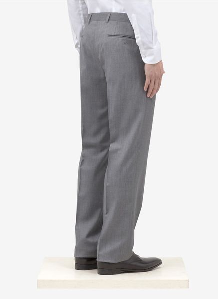 Armani Straightleg Wool Suit Pants in Gray for Men (grey) | Lyst