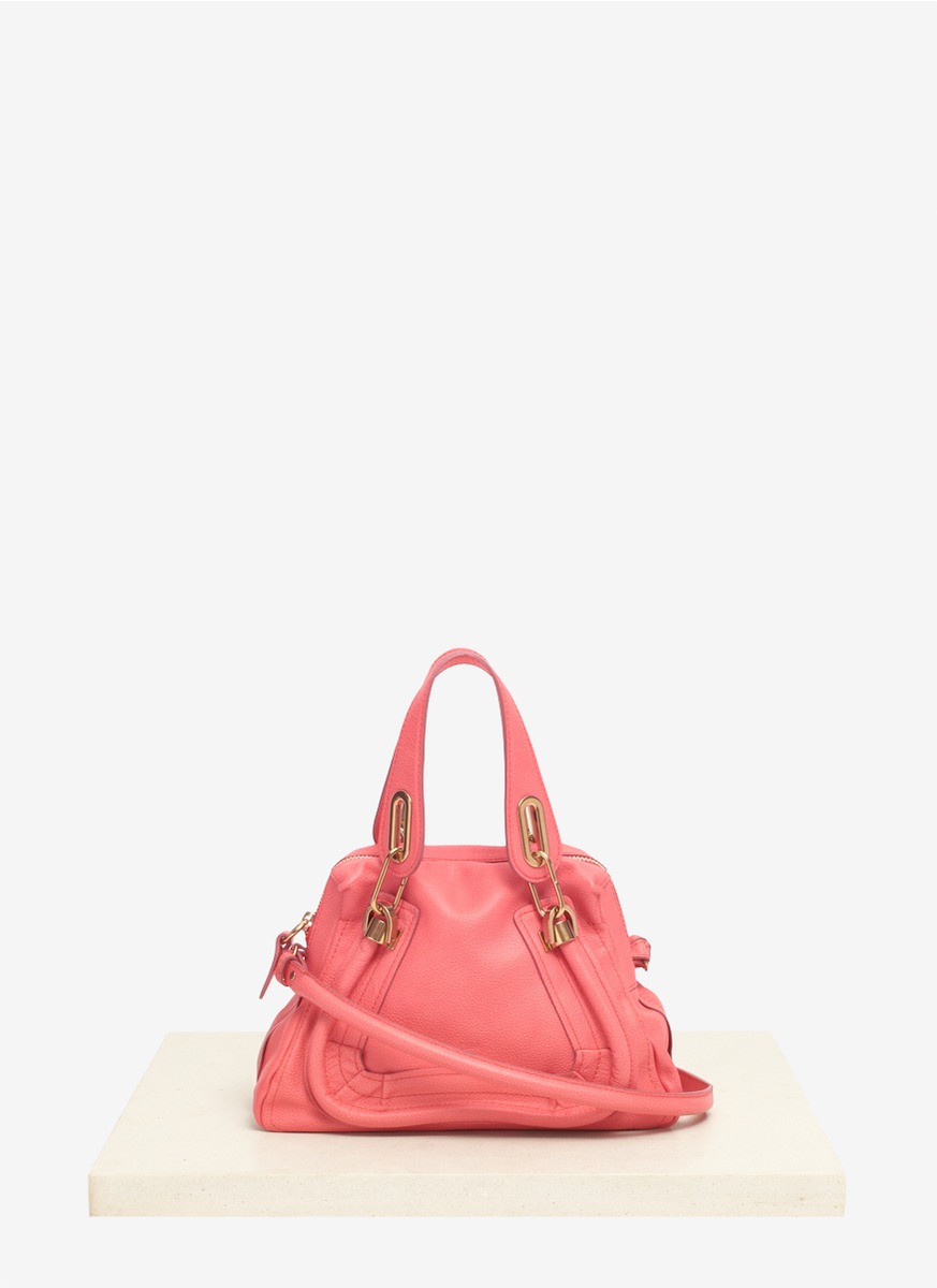 Chlo Paraty Leather Shoulder Bag in Pink | Lyst  