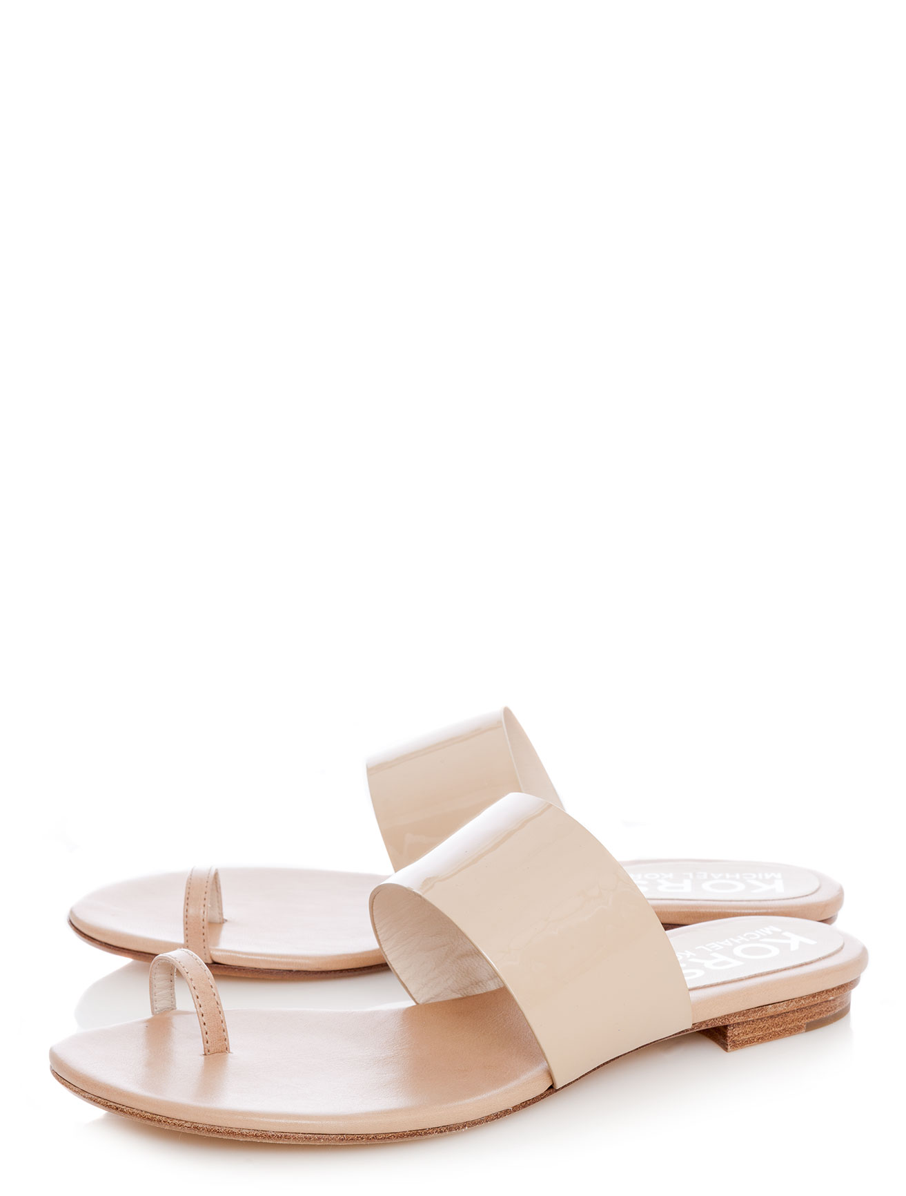 Kors By Michael Kors Zen Toe Ring Sandals in Beige (nude) | Lyst