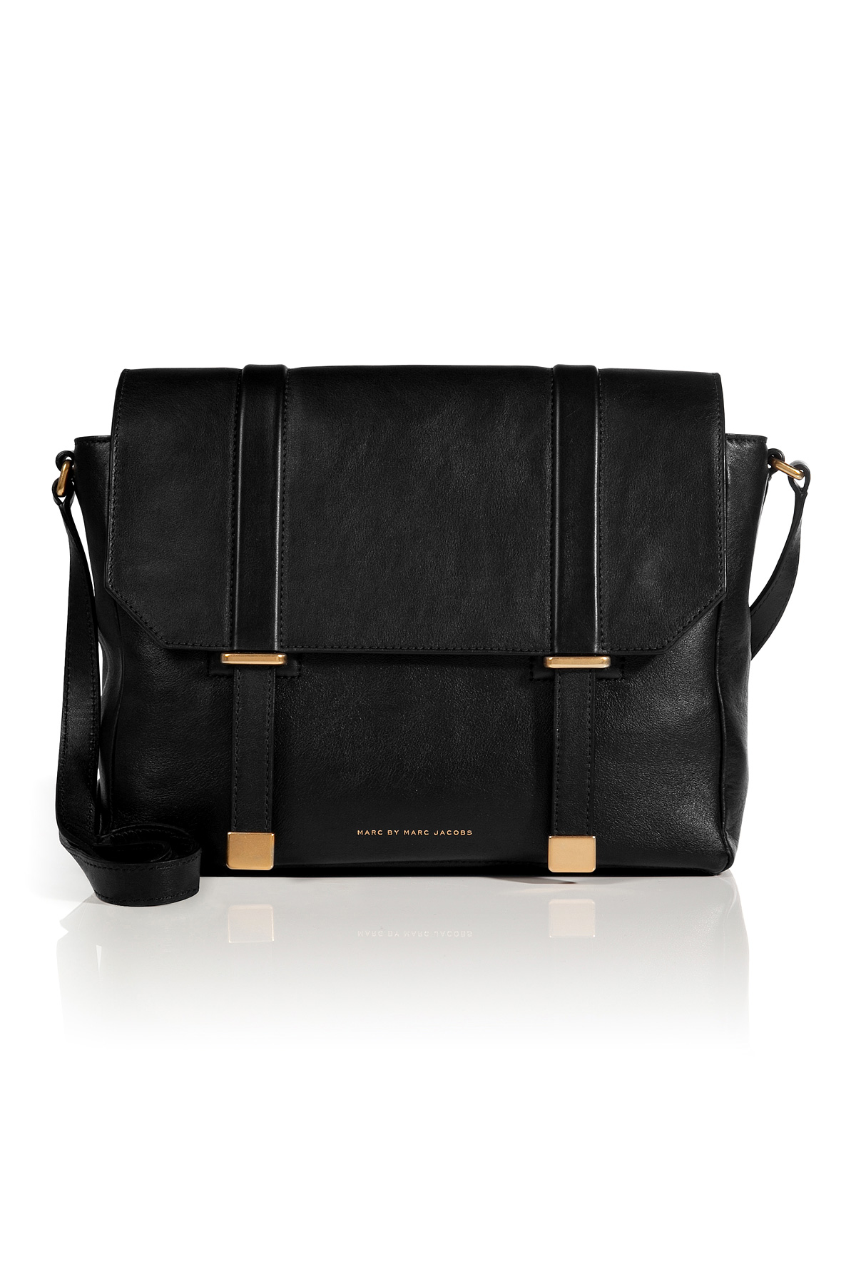 Lyst - Marc by marc jacobs Leather Natural Selection Messenger Bag in ...