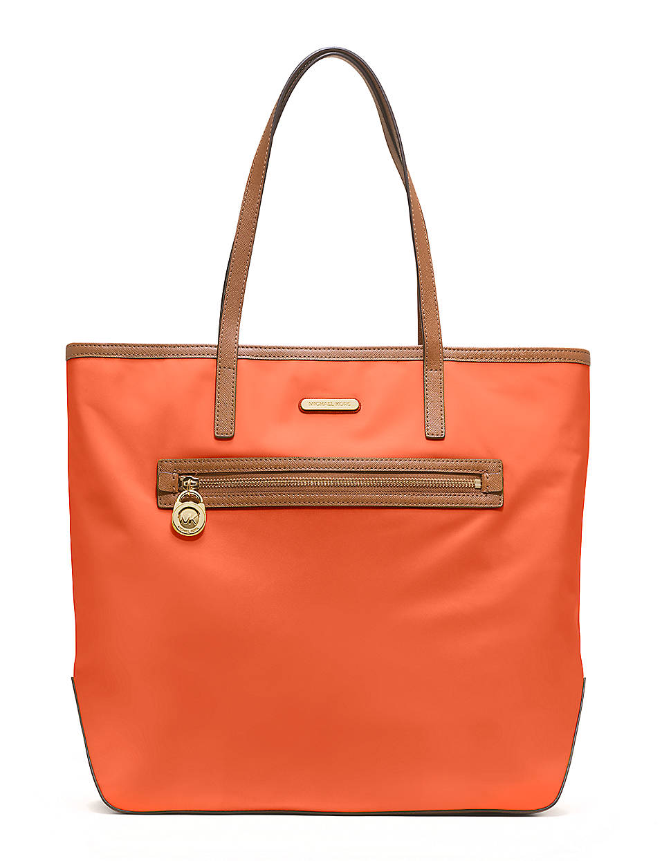 Michael Michael Kors Kempton Large Nylon Tote Bag in Orange (persimmon ...