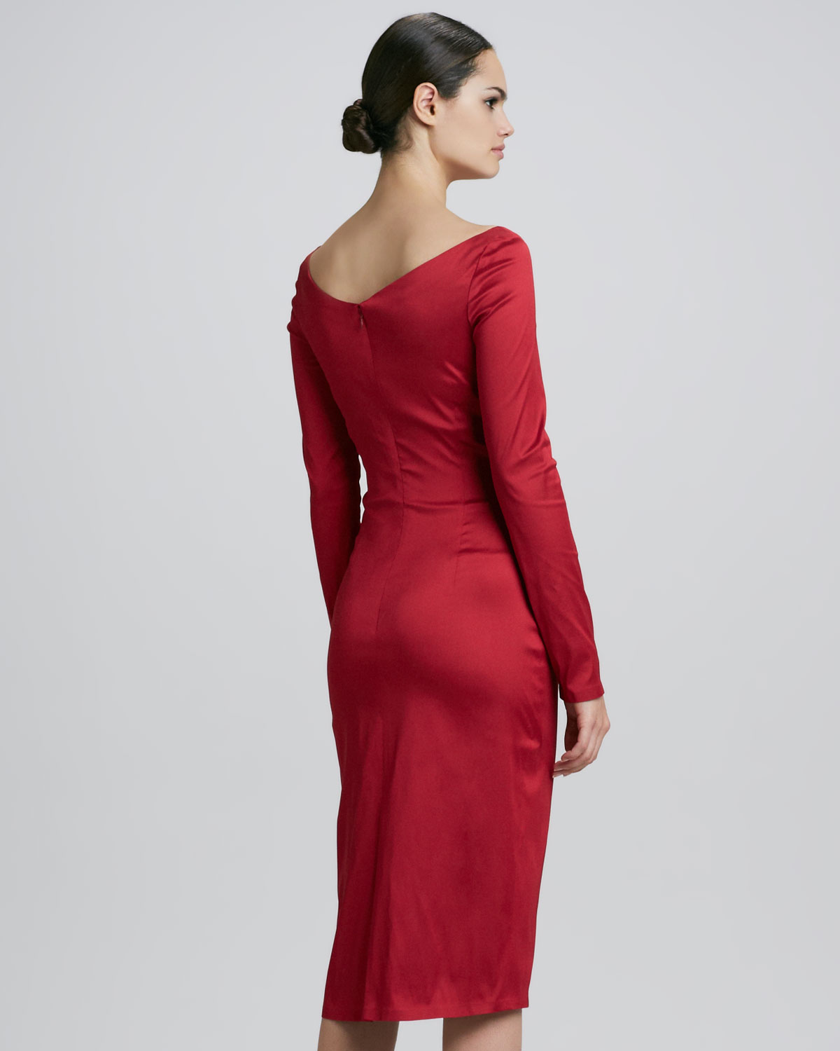 talbots red dress