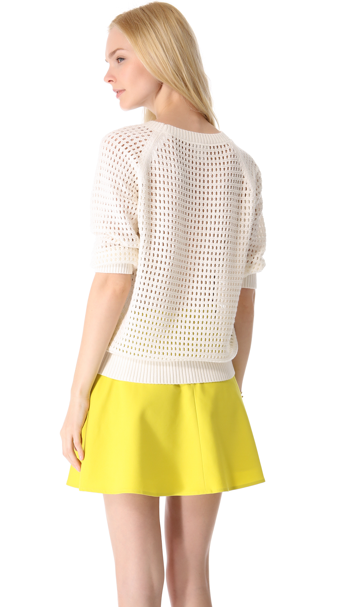 club monaco white sweater