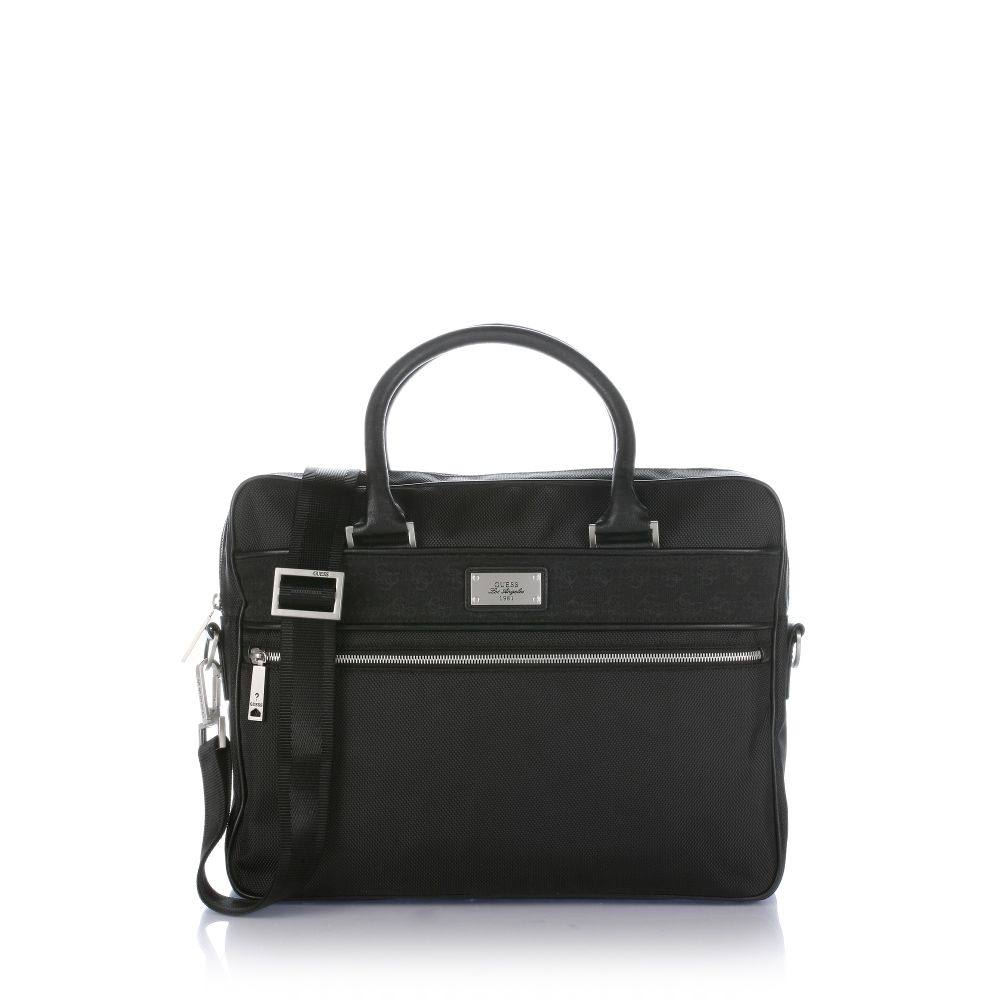 Guess City Logo Briefcase in Black for Men | Lyst Guess City Logo Briefcase in Black for Men | Lyst