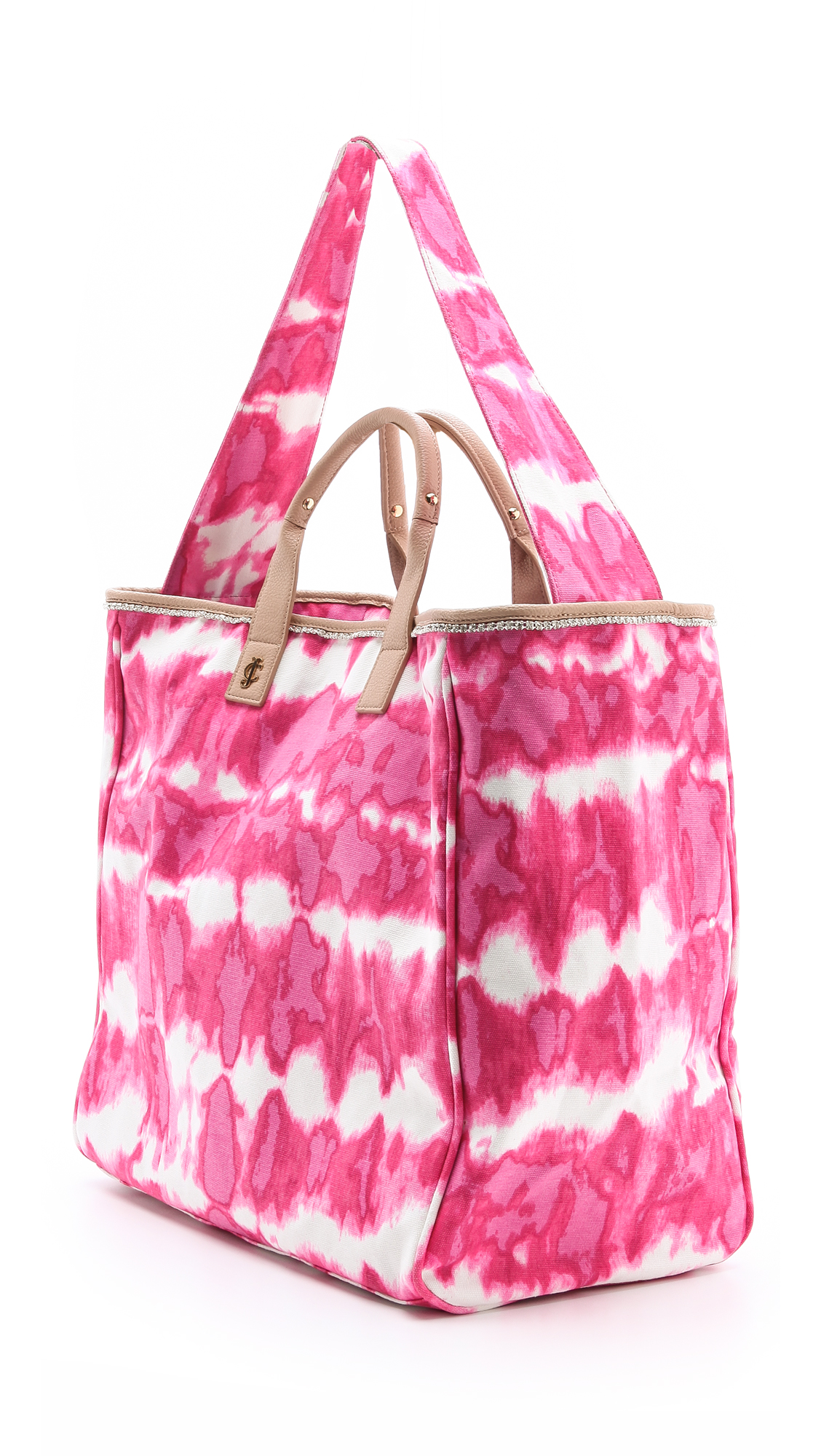 hot pink beach bag