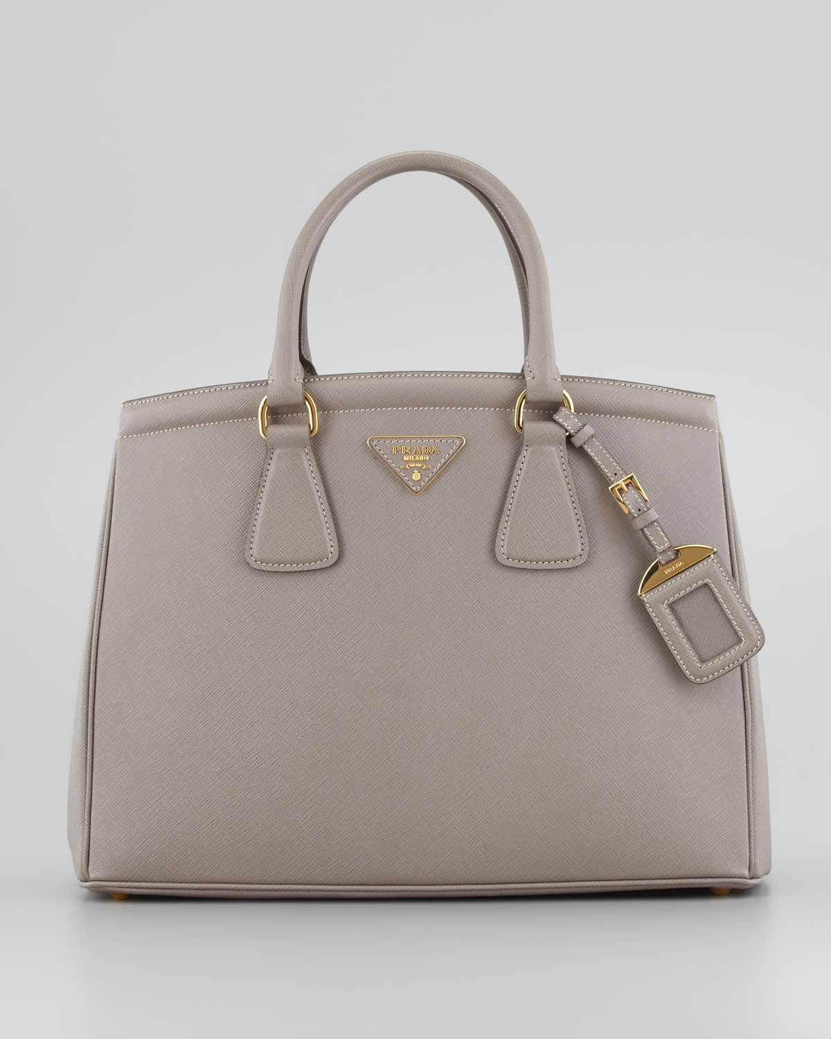 gray prada tote