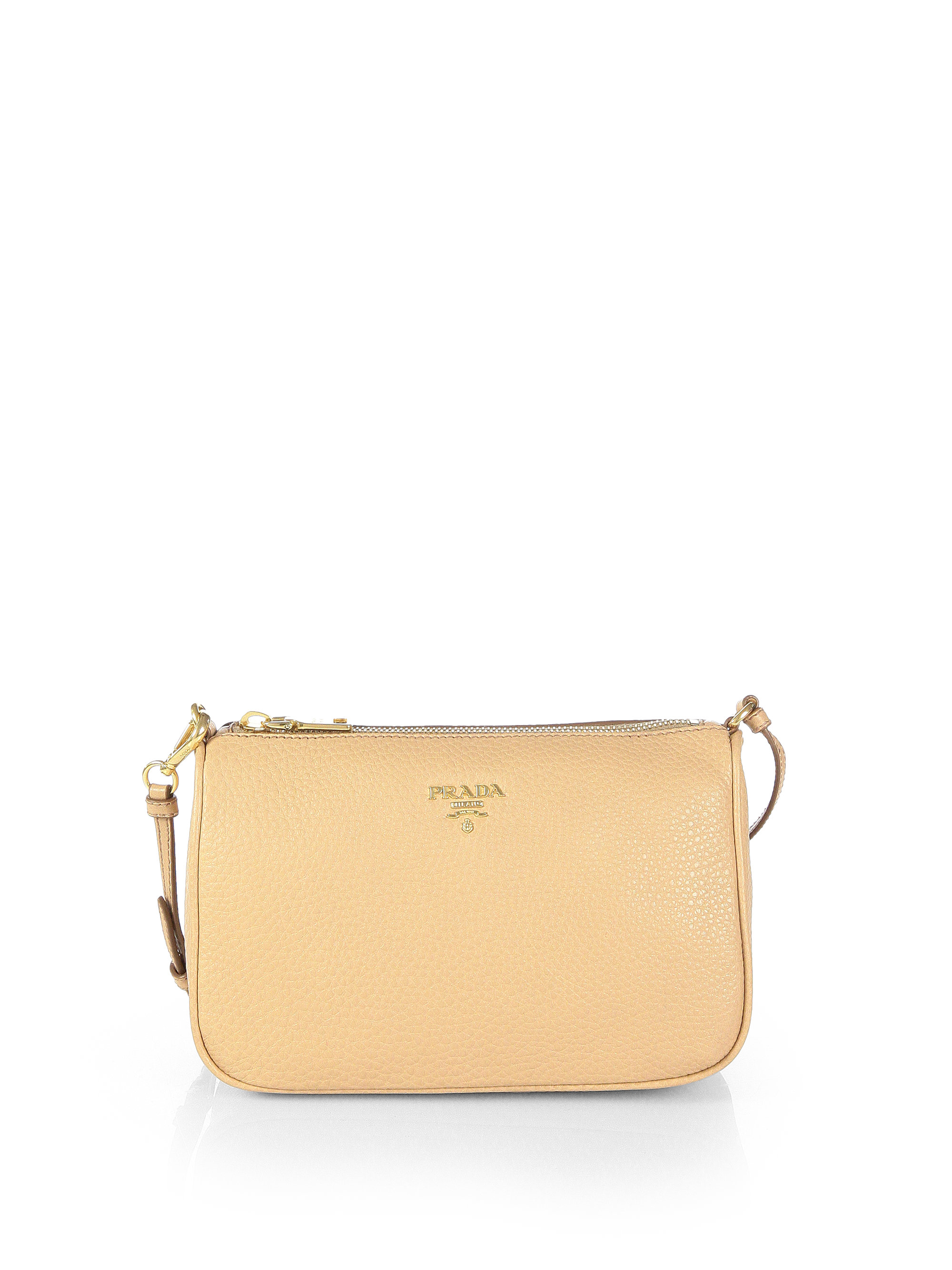 prada black tote - Prada Daino Mini Hobo Bag in Beige (nocciola-tan) | Lyst