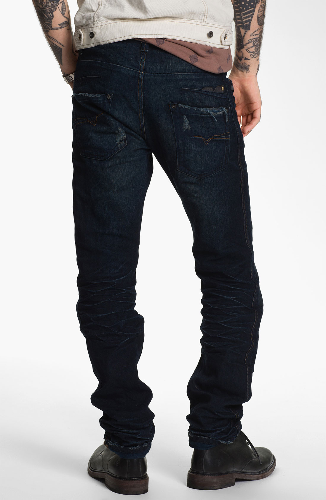 Diesel Darron Slim Tapered Leg Jeans in Blue for Men (0809v) | Lyst