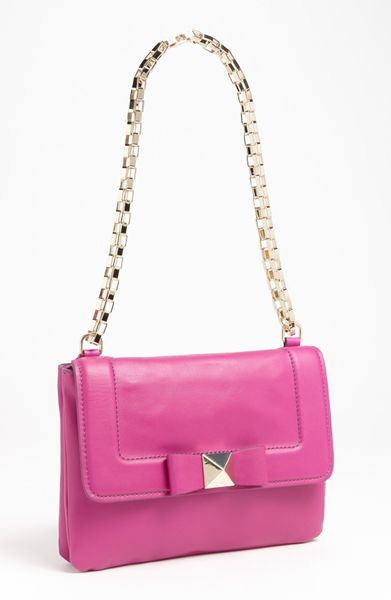 Kate Spade Bow Terrace Justine Leather Crossbody Bag in Pink (baja rose ...