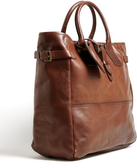 Polo Ralph Lauren Chocolate Brown Leather Sportsman Tote in Brown for ...