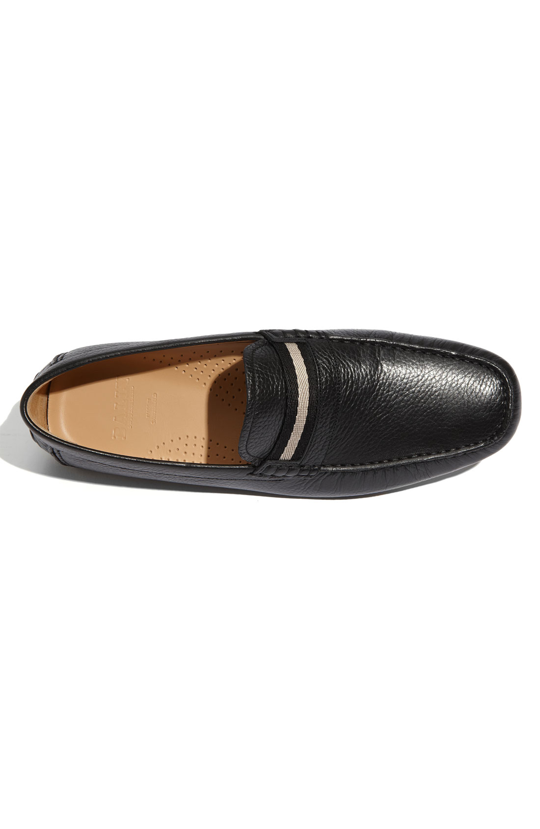 Bally Trainspot Croc-Embossed Leather Driving Loafers in Black for Men ...