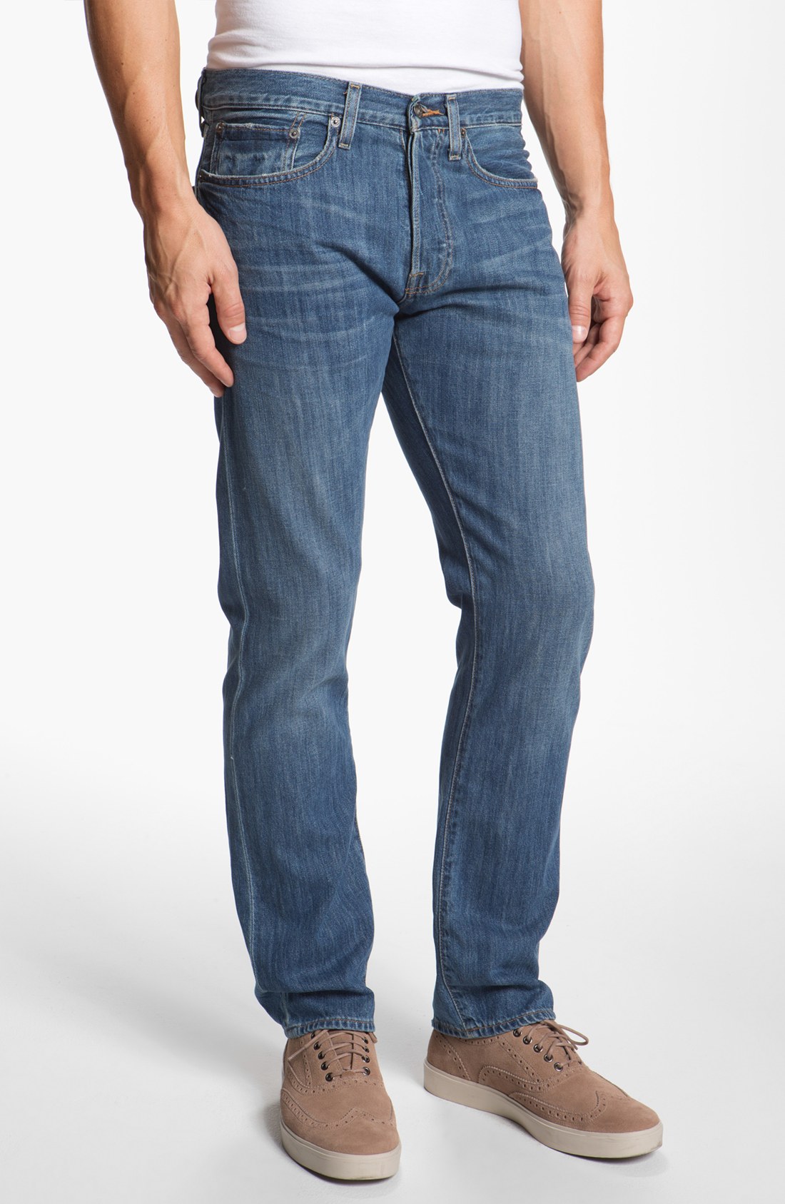 Lucky Brand 121 Heritage Slim Straight Leg Jeans Conejo in Blue for Men ...