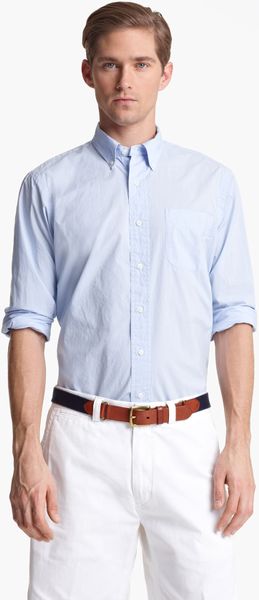 Polo Ralph Lauren Poplin Sport Shirt in Blue for Men (periwinkle blue ...