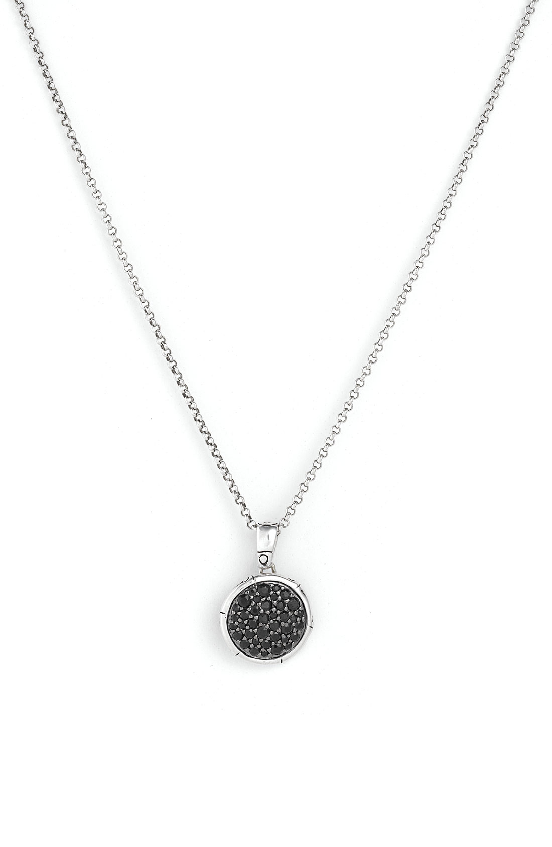 John Hardy 'Bamboo' Small Round Pendant Necklace in Black (black ...
