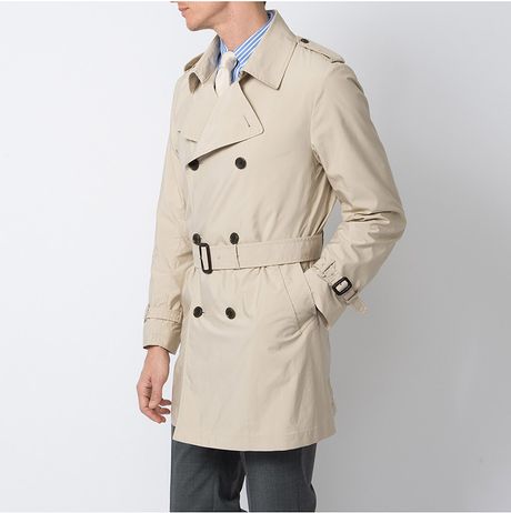 Uniqlo Men Trench Coat in Beige for Men (navy) | Lyst