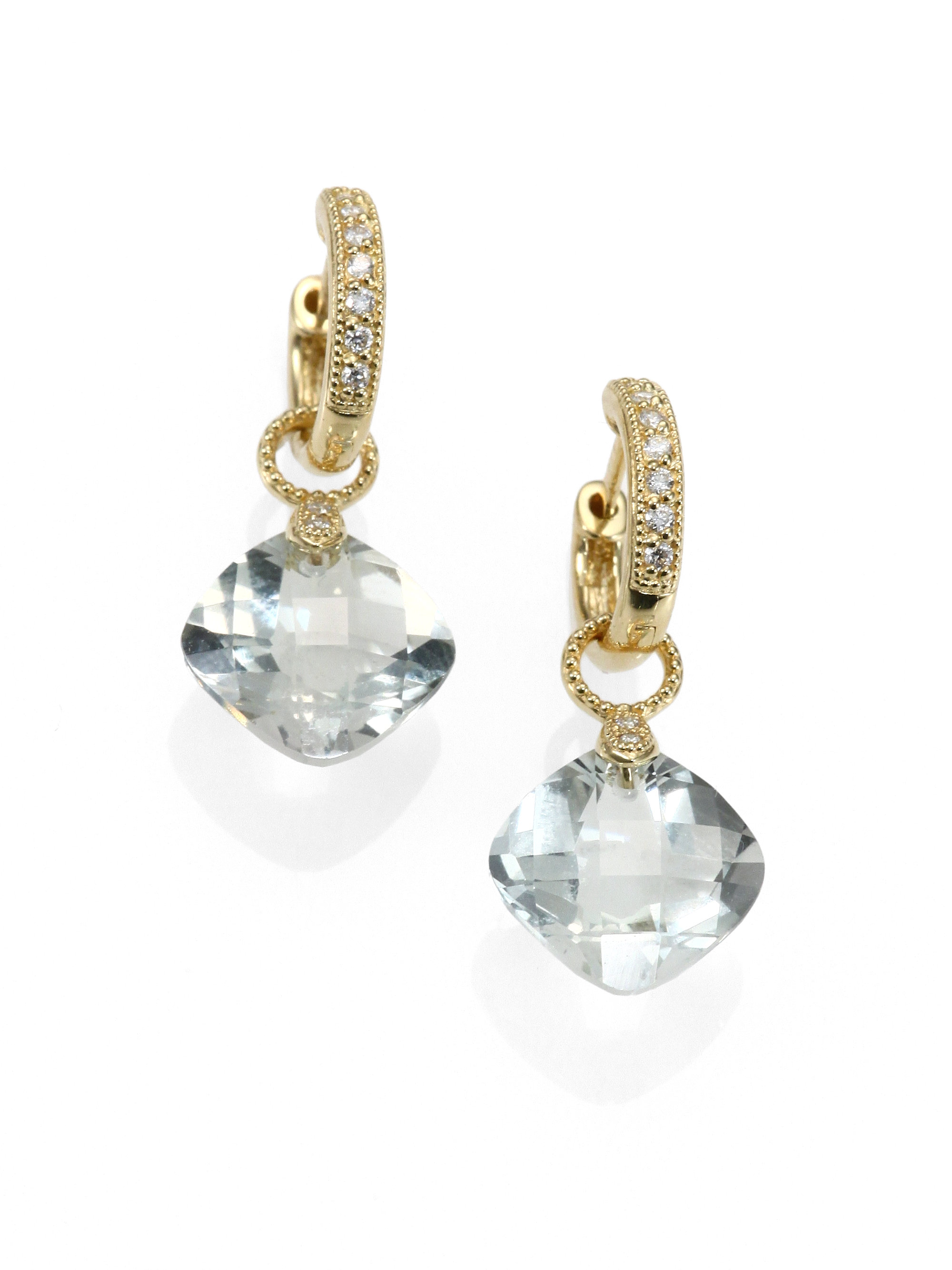 Lyst Jude Frances Clic Green Amethyst Diamond 18k Yellow Gallery