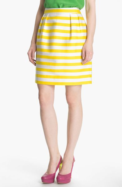 Kate Spade Barry Silk Blend Skirt in Yellow (donovan yellow petula ...