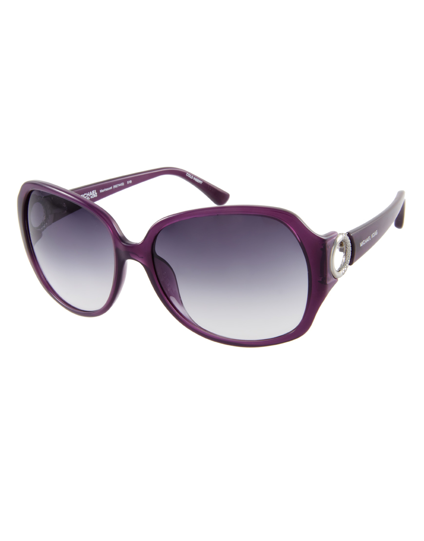 Lyst - Michael Kors Manhasset Sunglasses in Purple