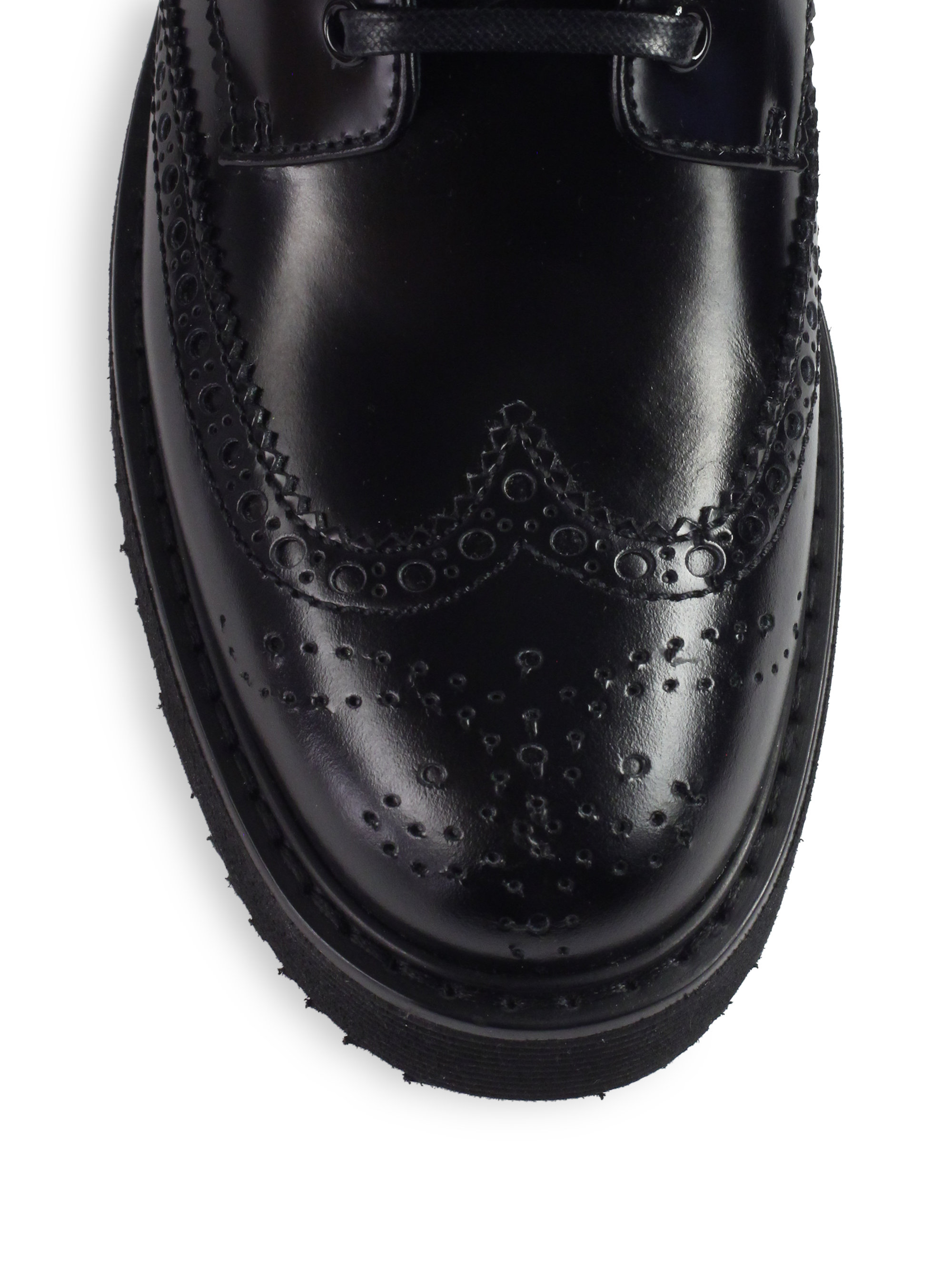 prada tronchetti leather ankle boots