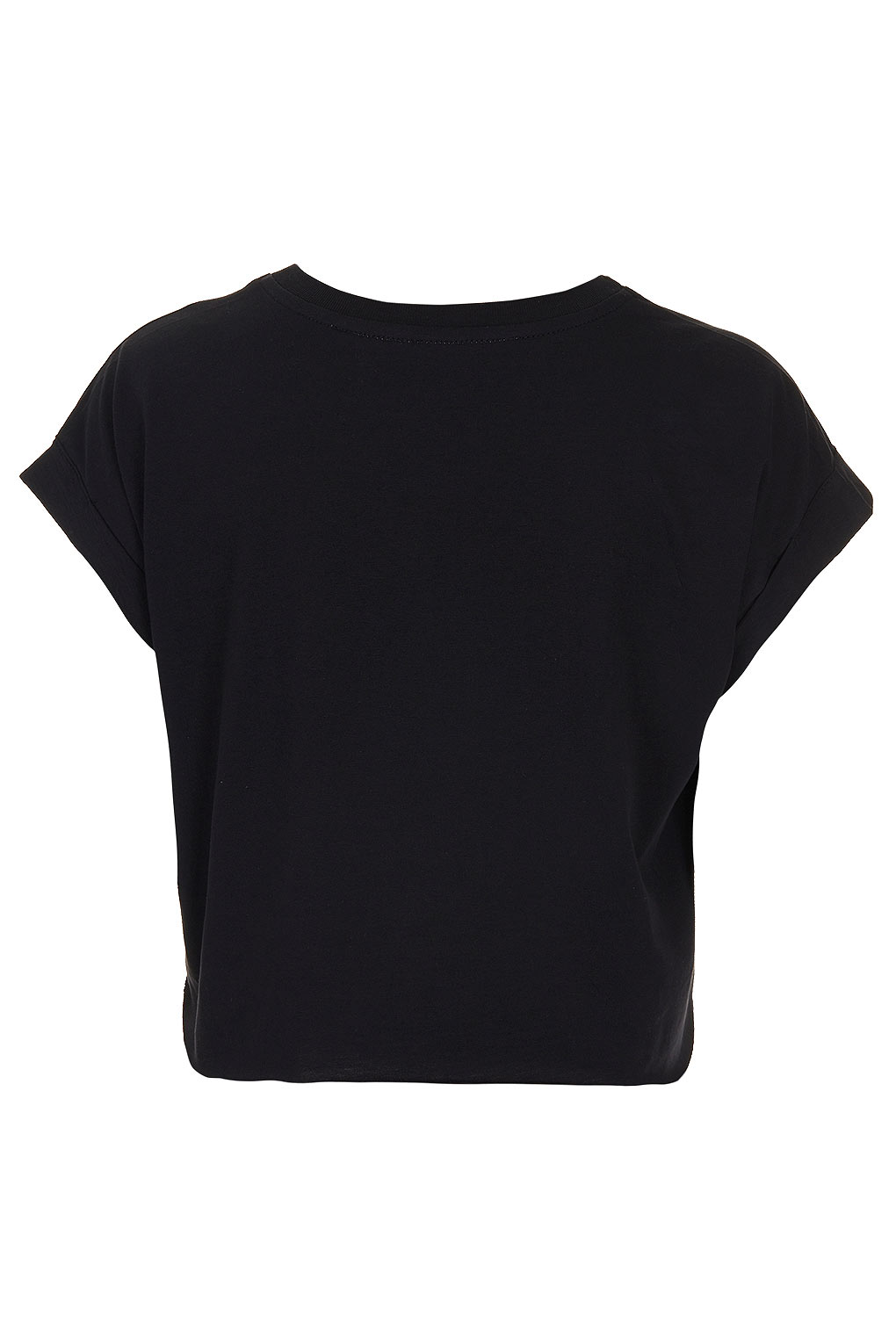 Topshop Tuxedo Crop Tee By Tee and Cake in Black | Lyst
